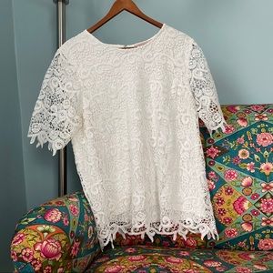 White Lace Philosophy Shirt